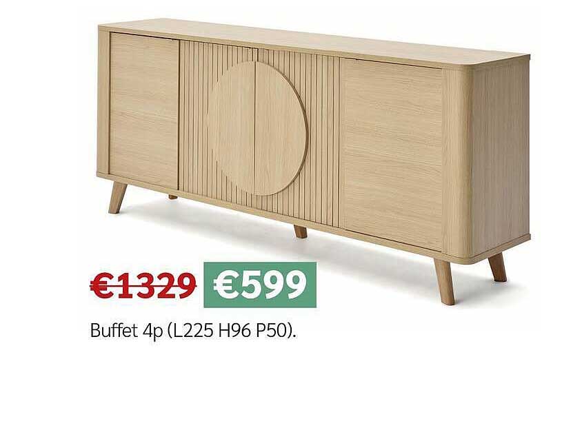 Buffet 4p (L225 H96 P50).