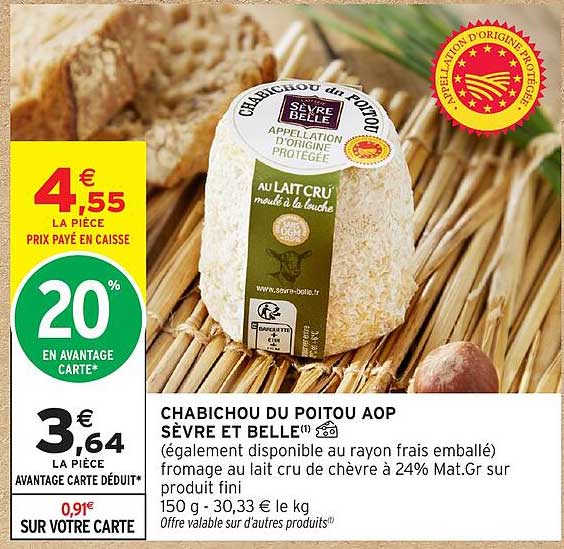 CHABICHOU DU POITOU AOP SÈVRE ET BELLE