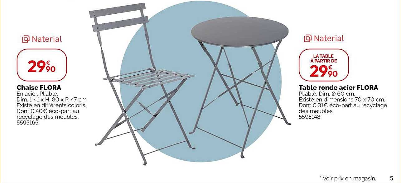 Chaise FLORA