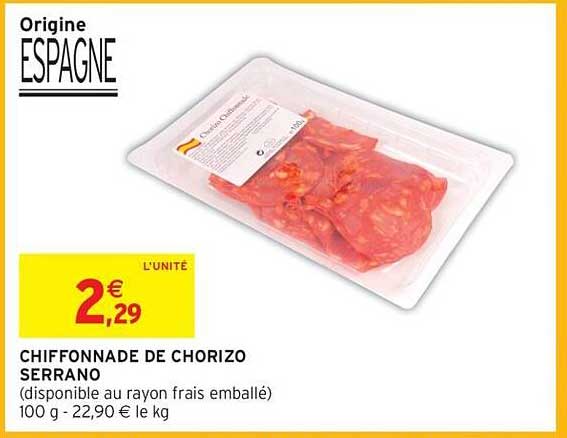 CHIFFONNADE DE CHORIZO SERRANO