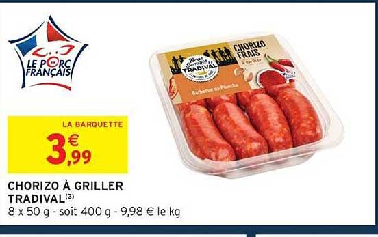 CHORIZO À GRILLER TRADIVAL(3)