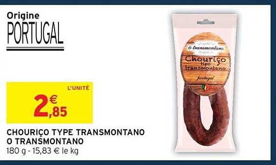 CHOURIÇO TYPE TRANSMONTANO O TRANSMONTANO