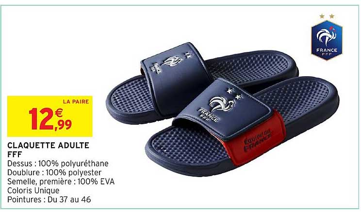 CLAQUETTE ADULTE FFF