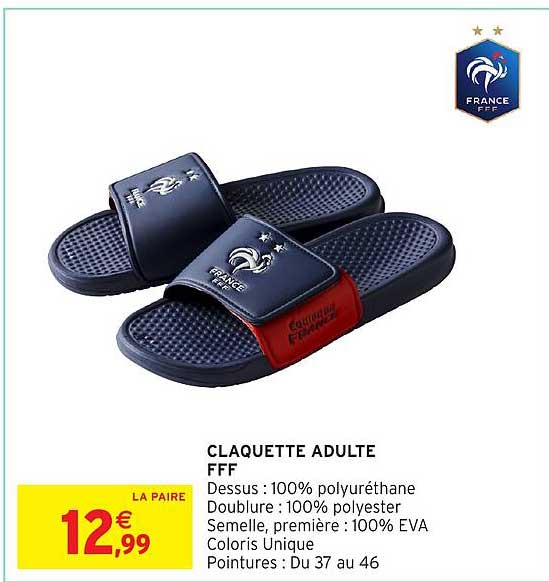 CLAQUETTE ADULTE FFF
