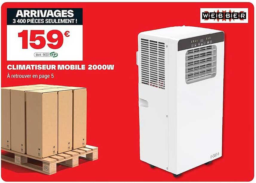 CLIMATISEUR MOBILE 2000W