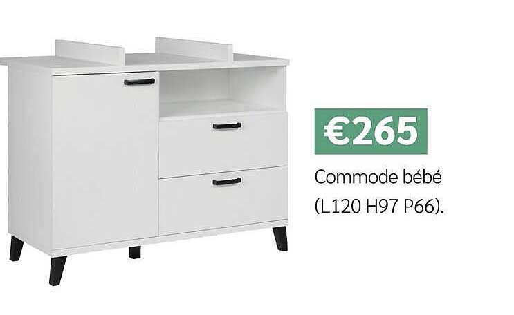 Commode bébé (L120 H97 P66).