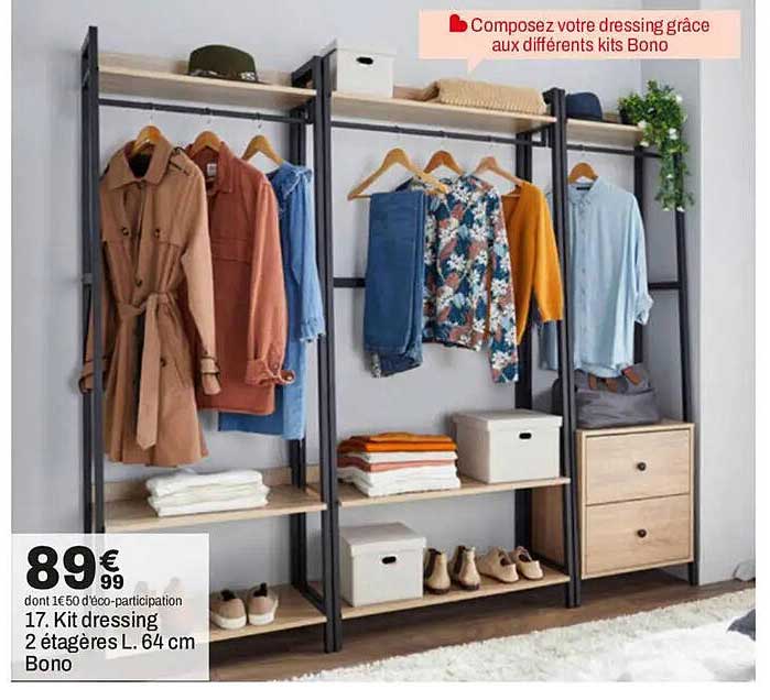 Composez votre dressing grâce aux différents kits Bono