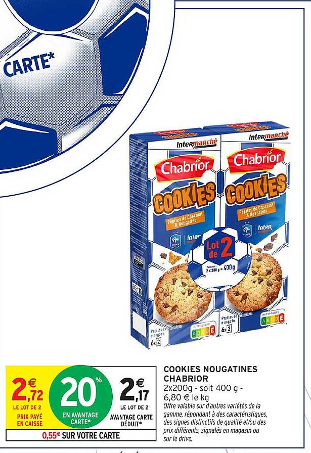 COOKIES NOUGATINES CHABRIOR