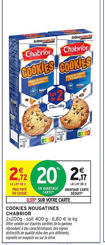 COOKIES NOUGATINES CHABRIOR