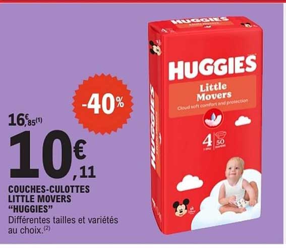 COUCHES-CULOTTES LITTLE MOVERS “HUGGIES”