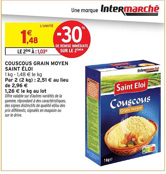 COUSCOUS GRAIN MOYEN SAINT ELOI