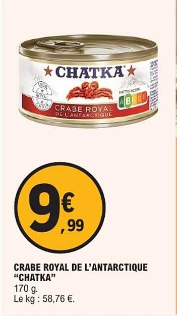 CRABE ROYAL DE L’ANTARCTIQUE “CHATKA”