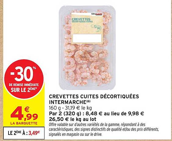 CREVETTES CUITES DÉCORTIQUÉES INTERMARCHÉ(6)