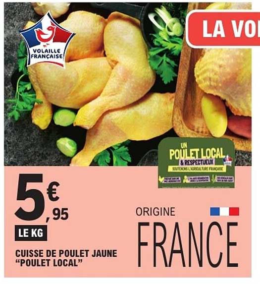 CUISSE DE POULET JAUNE “POULET LOCAL”