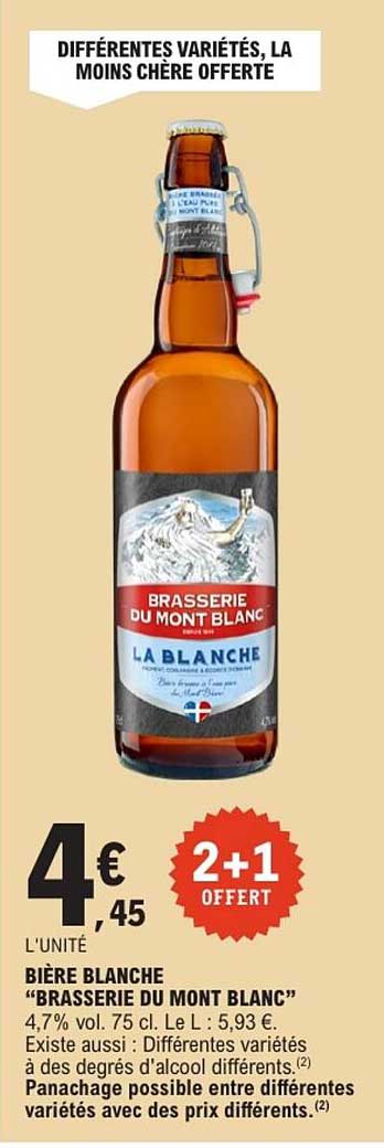 DIFFÉRENTES VARIÉTÉS, LA MOINS CHÈRE OFFERTE