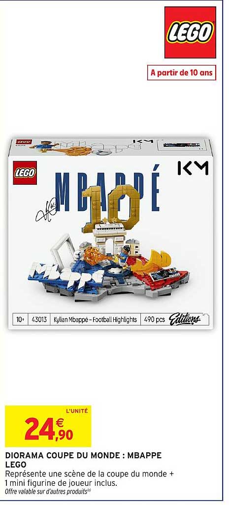 DIORAMA COUPE DU MONDE : MBAPPE LEGO
