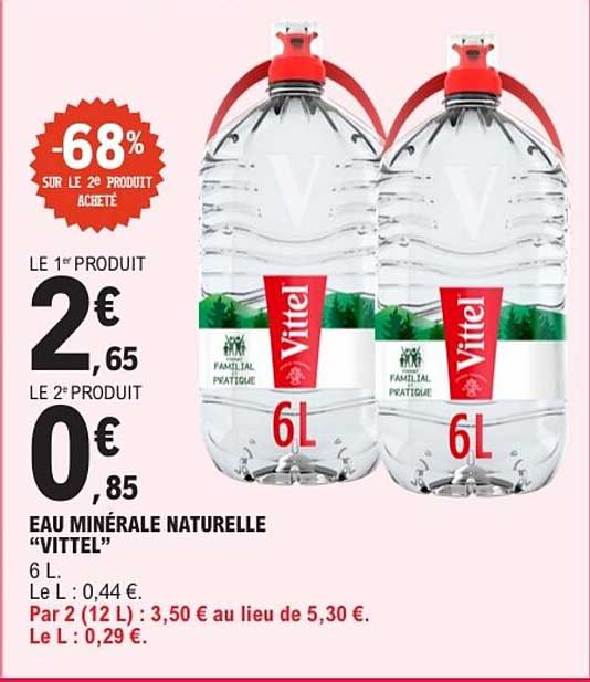EAU MINÉRALE NATURELLE "VITTEL"