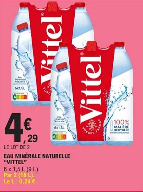 EAU MINÉRALE NATURELLE "VITTEL"