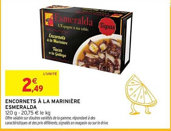 ENCORNETS À LA MARINIÈRE ESMERALDA