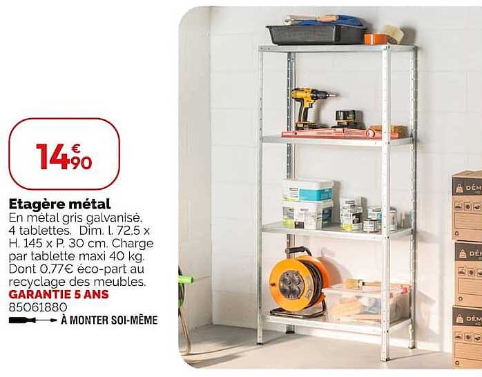 Etagère métal