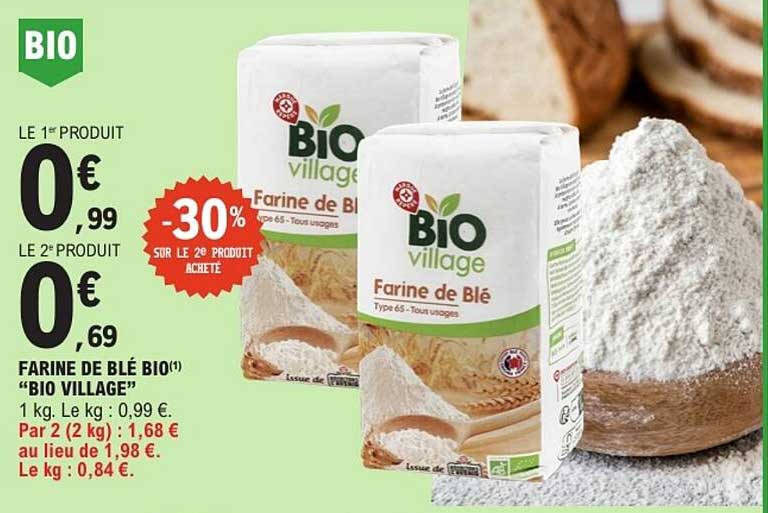 FARINE DE BLÉ BIO “BIO VILLAGE”