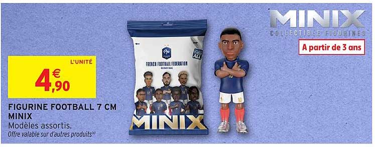 FIGURINE FOOTBALL 7 CM MINIX