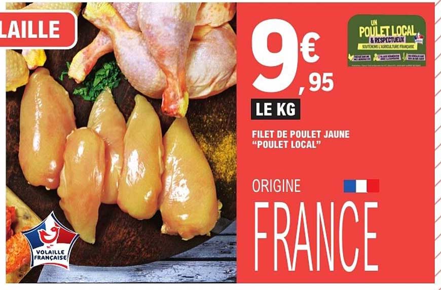 FILET DE POULET JAUNE "POULET LOCAL"