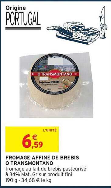 FROMAGE AFFINÉ DE BREBIS O TRANSMONTANO