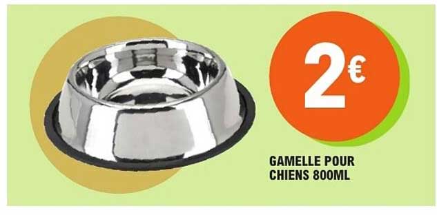 GAMELLE POUR CHIENS 800ML