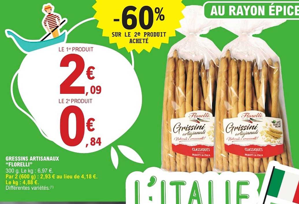 Gressins artisanaux “Florelli”