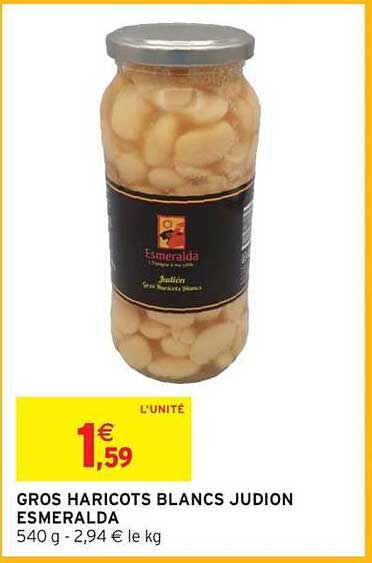 GROS HARICOTS BLANCS JUDION ESMERALDA