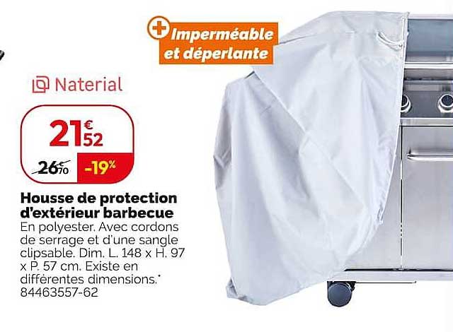 Housse de protection d'extérieur barbecue