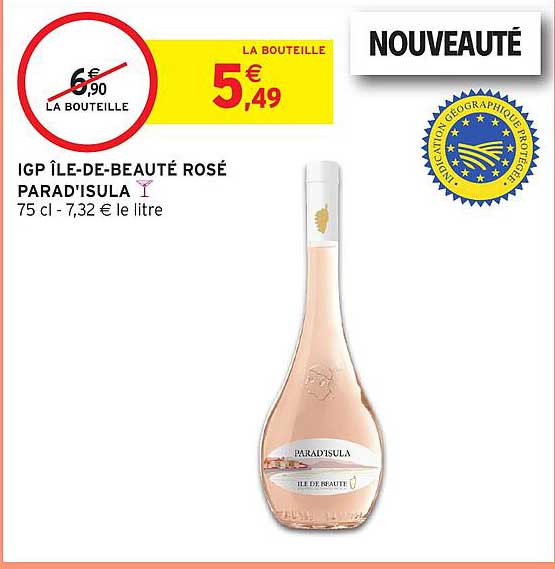 IGP ÎLE-DE-BEAUTÉ ROSÉ PARADISULA