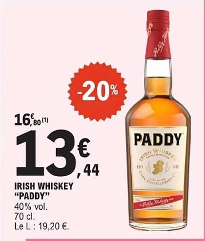 IRISH WHISKEY “PADDY”