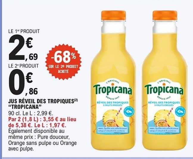 JUS RÉVEIL DES TROPIQUES «TROPICANA»