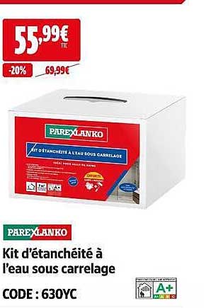 Kit d'étanchéité à l'eau sous carrelage