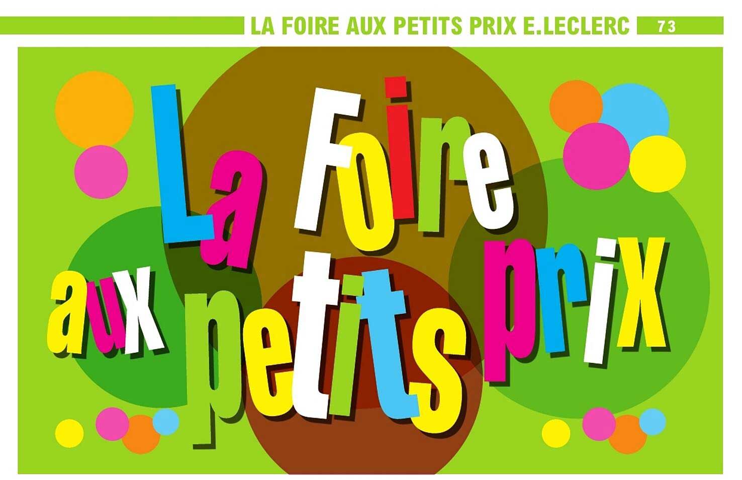 La foire aux petits prix E.LECLERC
