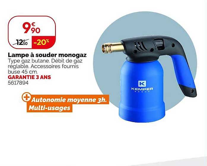 Lampe à souder monogaz