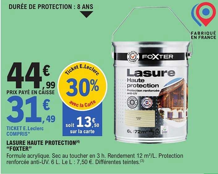LASURE HAUTE PROTECTION “FOXTER”