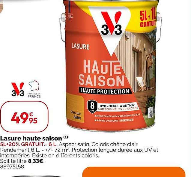 Lasure haute saison