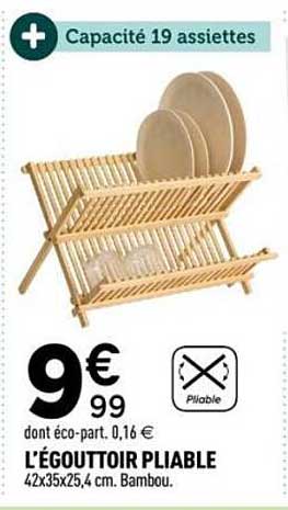 L'ÉGOUTTOIR PLIABLE