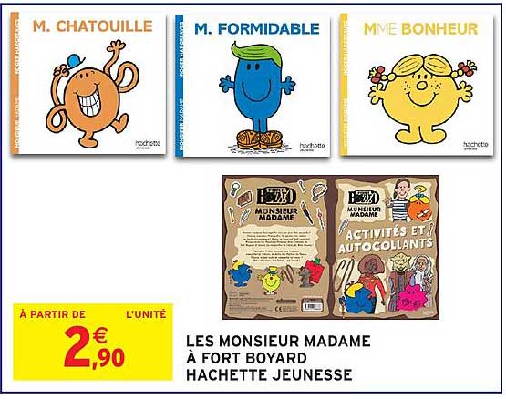 LES MONSIEUR MADAME À FORT BOYARD HACHETTE JEUNESSE