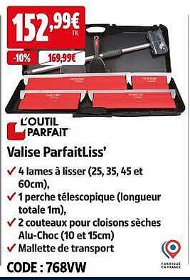 L'OUTIL PARFAIT Valise ParfaitLiss'
