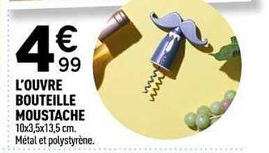 L'OUVRE BOUTEILLE MOUSTACHE