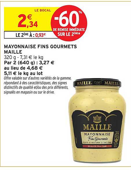 MAYONNAISE FINS GOURMETS MAILLE
