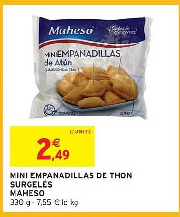 MINI EMPANADILLAS DE THON SURGELÉS MAHESO