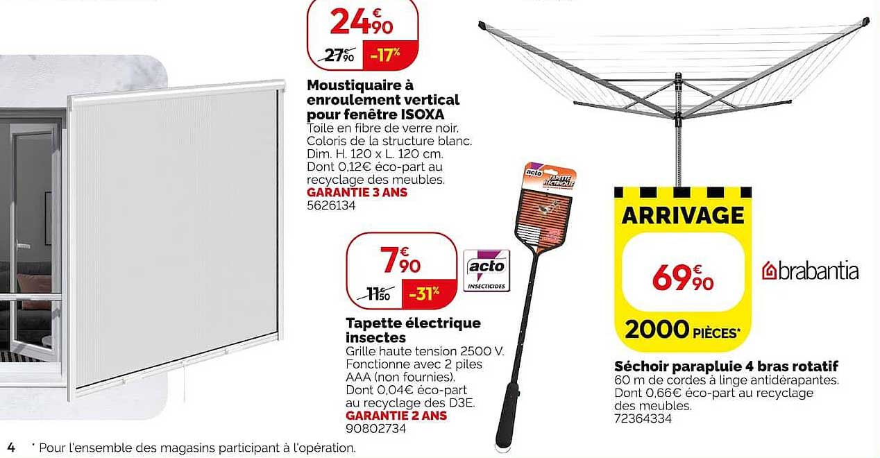 Moustiquaire à enroulement vertical pour fenêtre ISOXA