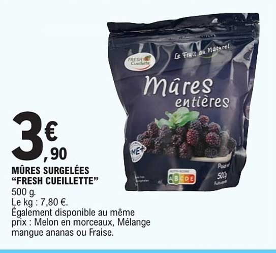 MÛRES SURGELÉES “FRESH CUEILLETTE”