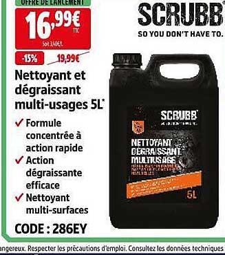 Nettoyant et dégraissant multi-usages 5L