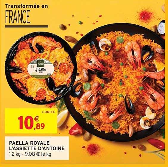 PAELLA ROYALE L'ASSIETTE D'ANTOINE